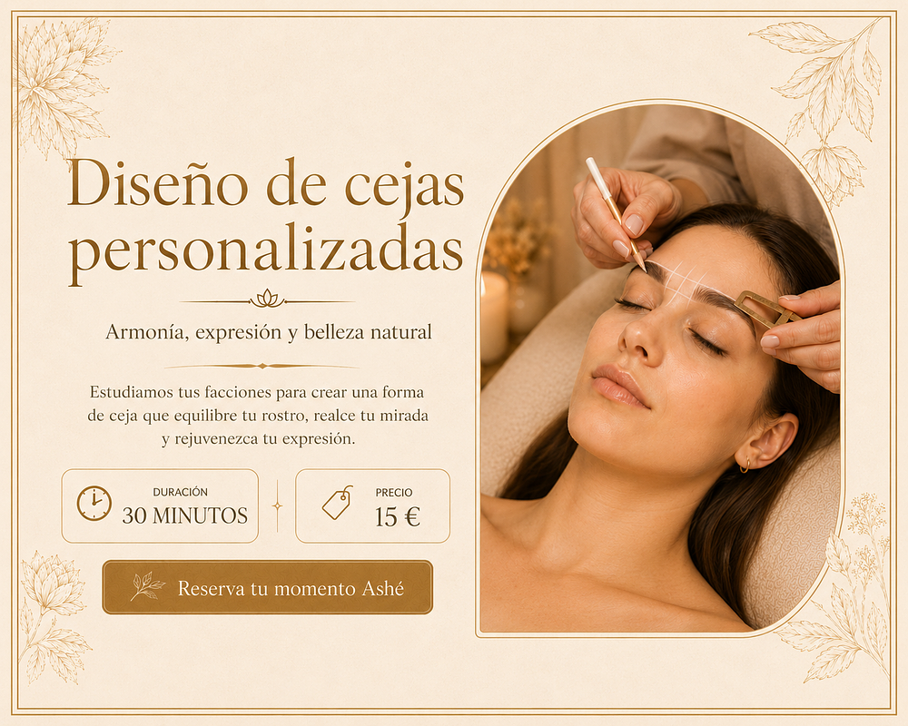 En Ashé, entendemos que cada rostro cuenta una historia diferente. Mediante técnicas de visajismo avanzado, estudiamos tus facciones, la estructura ósea y el crecimiento natural del vello para crear una forma que potencie tu belleza única y rejuvenezca tu expresión al instante.